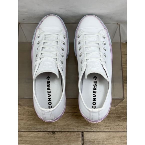 Converse Chuck Taylor All Star Lift Platform Rainbow Stripe Low Top Women's 9 - Picture 5 of 10